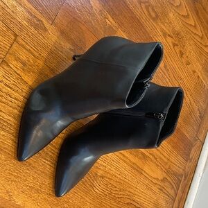Nine West Sleek Black Ankle Booties